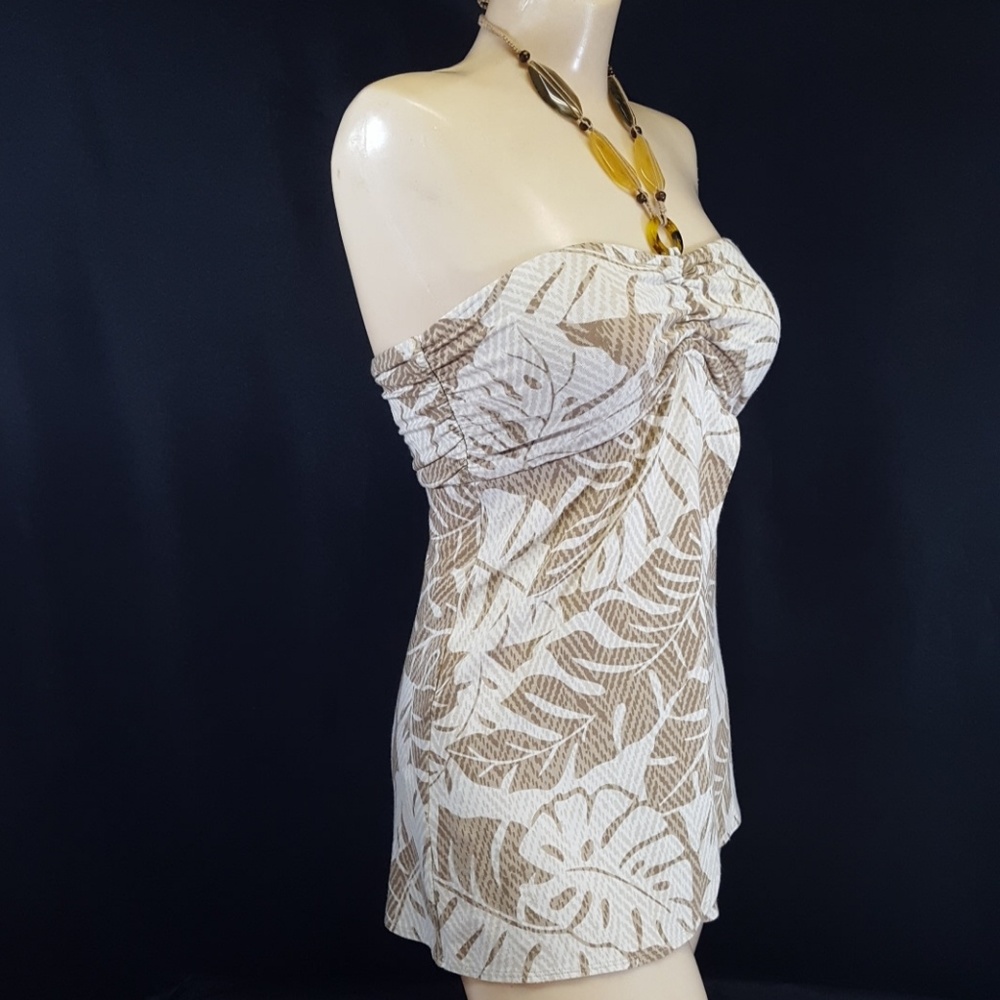 TOMMY BAHAMA XS Tie Back Halter Top Stretchy Flow - Picture 5 of 7